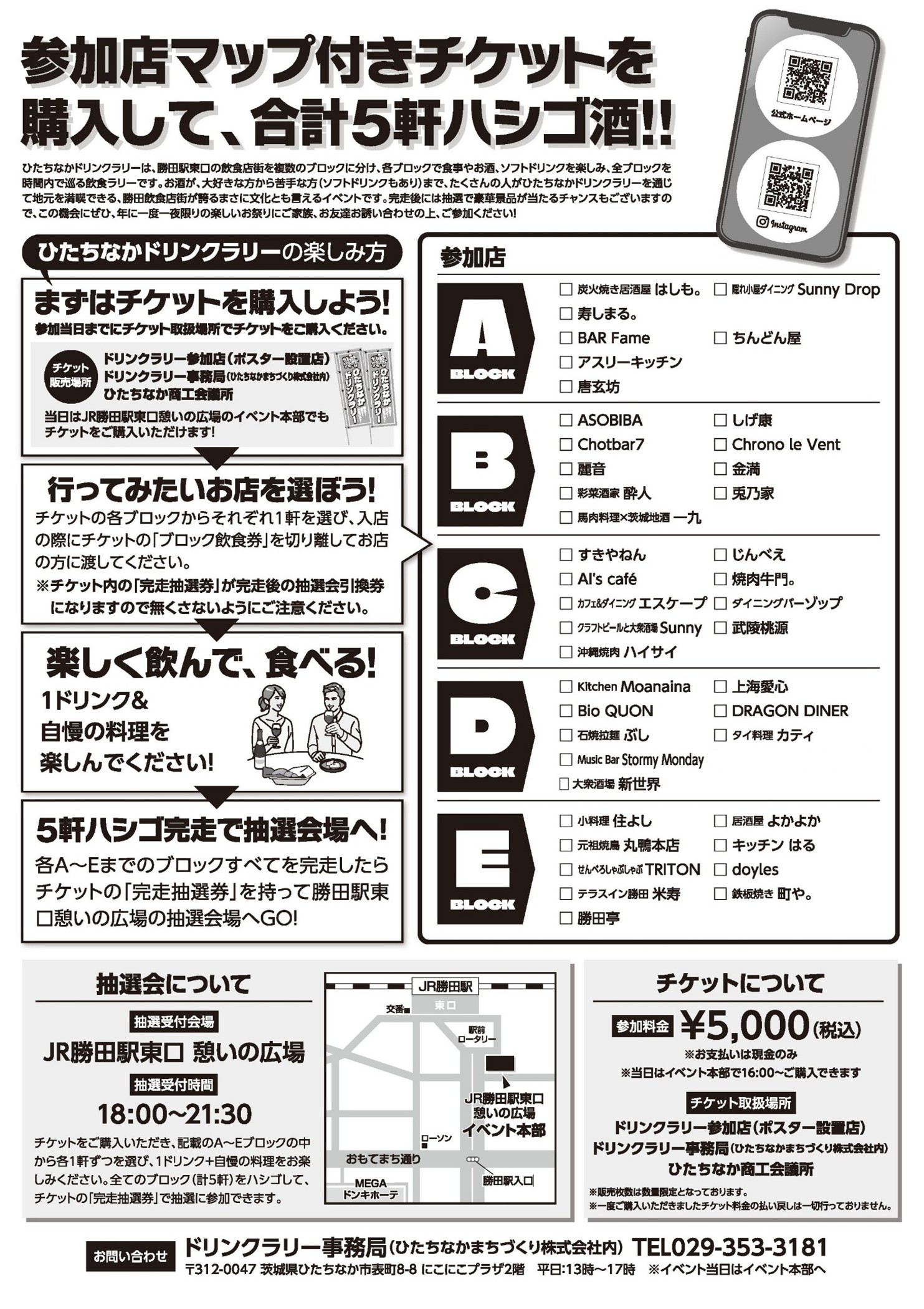 第29回ひたちなかドリンクラリー 勝田駅 茨城 ドリンクラリー ひたちなか 勝田